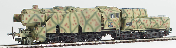 REI Models 22228SAC - German Steam Locomotive BR 42 of the DRB WWII Summer Ambush Camo (SOUND)  
